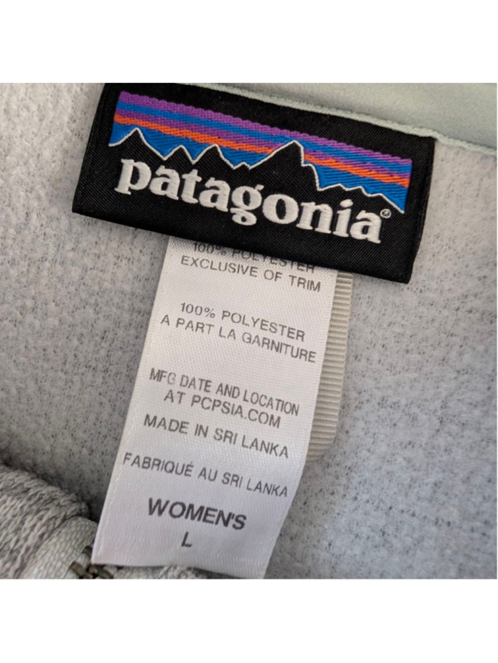 Patagonia Better Sweater Gray Utility Jacket Zipper Large - Picture 5 of 9